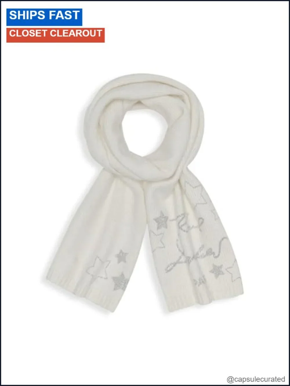 Karl Lagerfeld Studded Scarves for Women | Winter Cold Weather Wrap